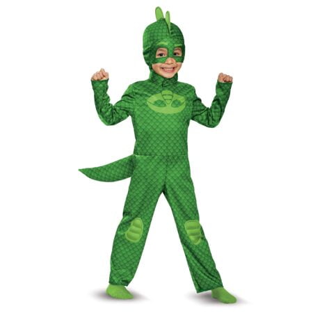 Disguise Gekko Classic Toddler PJ Masks Costume, Large/4-6 Green - Image 2